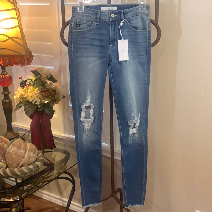 Kancan Destroyed Skinny Jeans